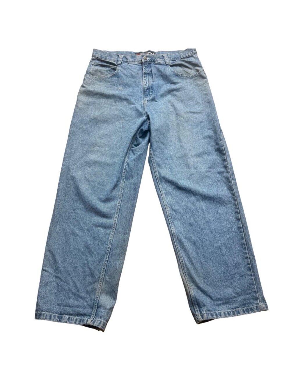 Vintage Southpole Jeans Mens 36x32 Baggy Relaxed Fit Light Wash Blue Denim Y2K